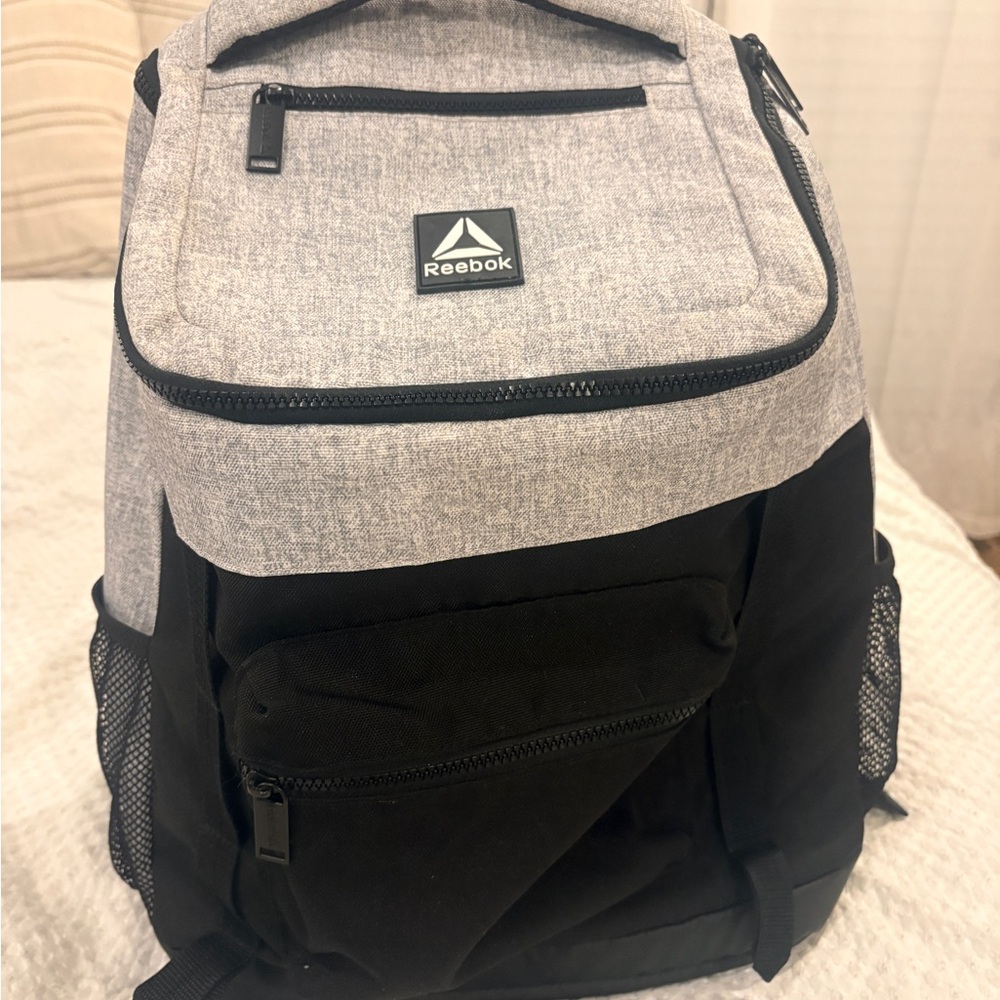Reebok Two-Tone Black and Gray Backpack